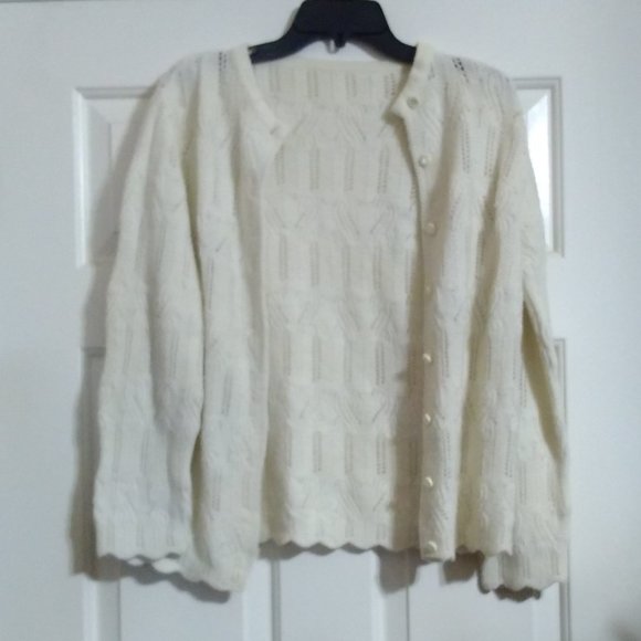 Sweaters - Women's White Cardigan